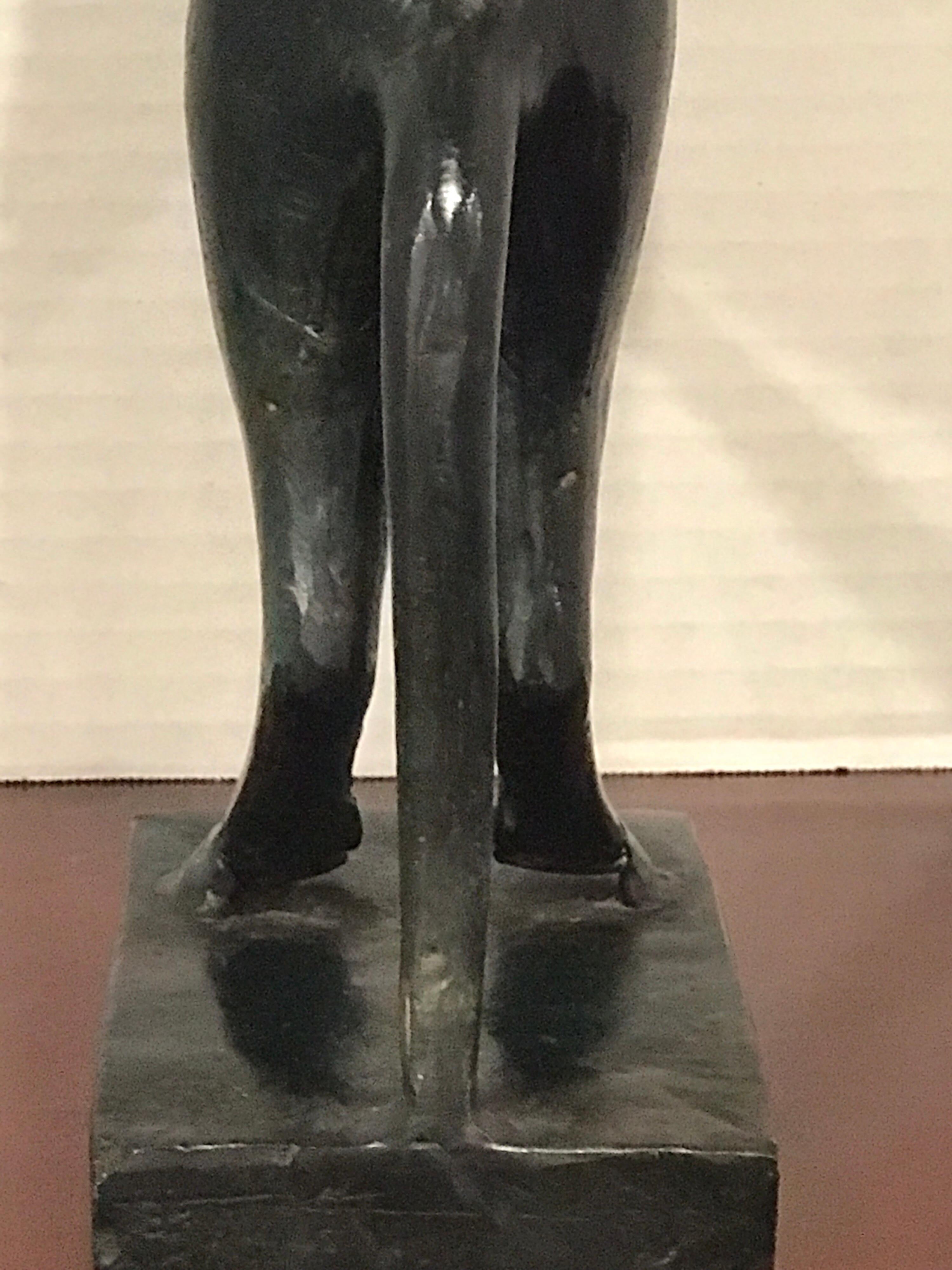 standing cat butler statue