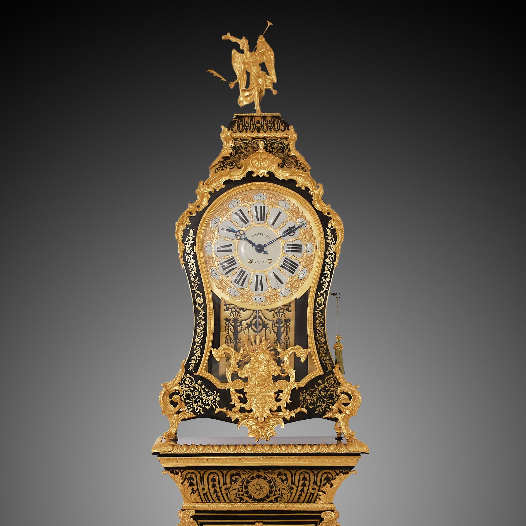 Standing Clock Boulle 19th Century In Excellent Condition In Warsaw, PL
