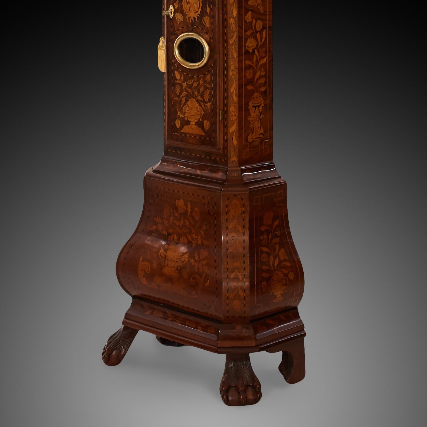 Wood Standing Clock Netherlands 18th Century For Sale