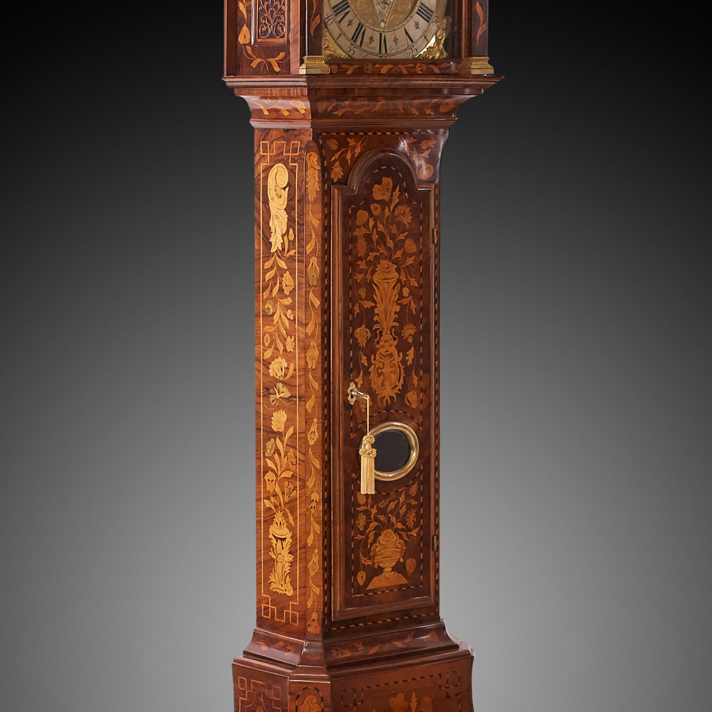 Dutch Colonial Standing Clock Netherlands 18th Century For Sale