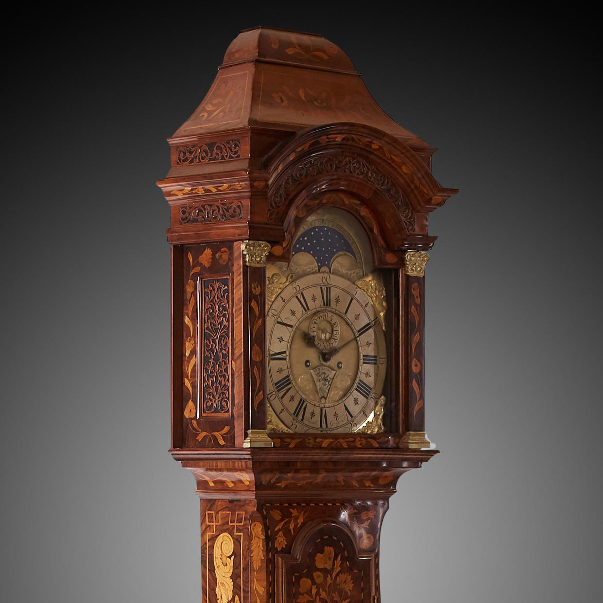 French Standing Clock Netherlands 18th Century For Sale