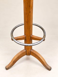 Standing Coat Rack – Art Deco Style – Solid Beech – 1940s