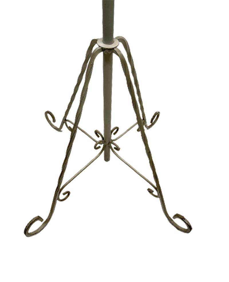French Standing Coat Rack/ Hall Stand with Rotating Top For Sale