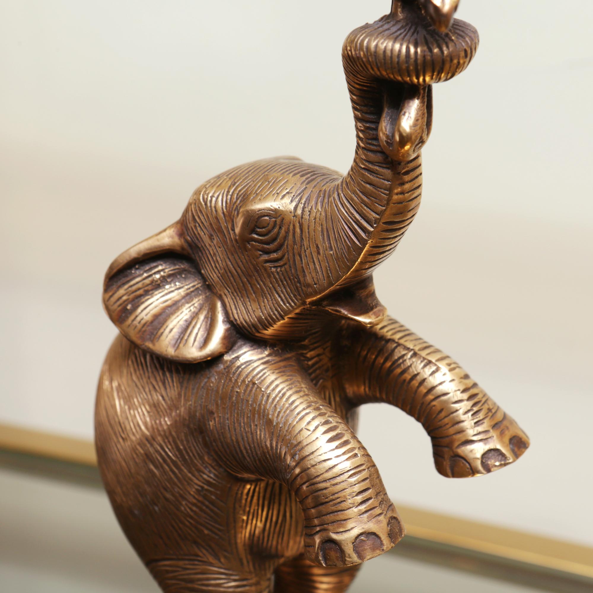 Standing Elephant Candleholder For Sale 2