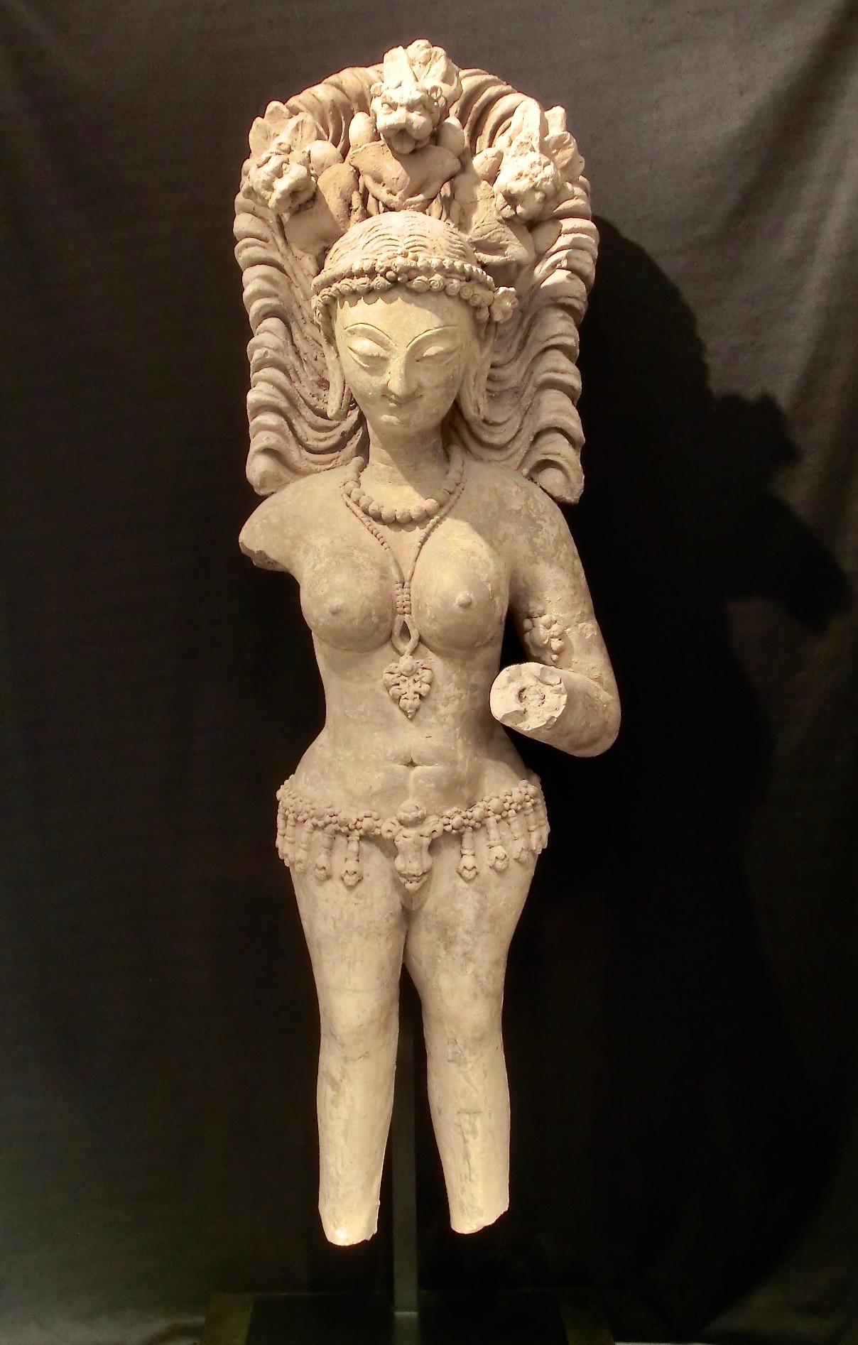 Other Standing Female Devata with Lions Sculpture