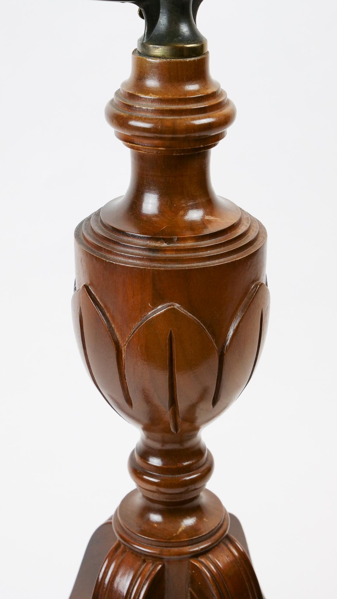 Standing Glass and Wood Globe, Mid-20th Century 1