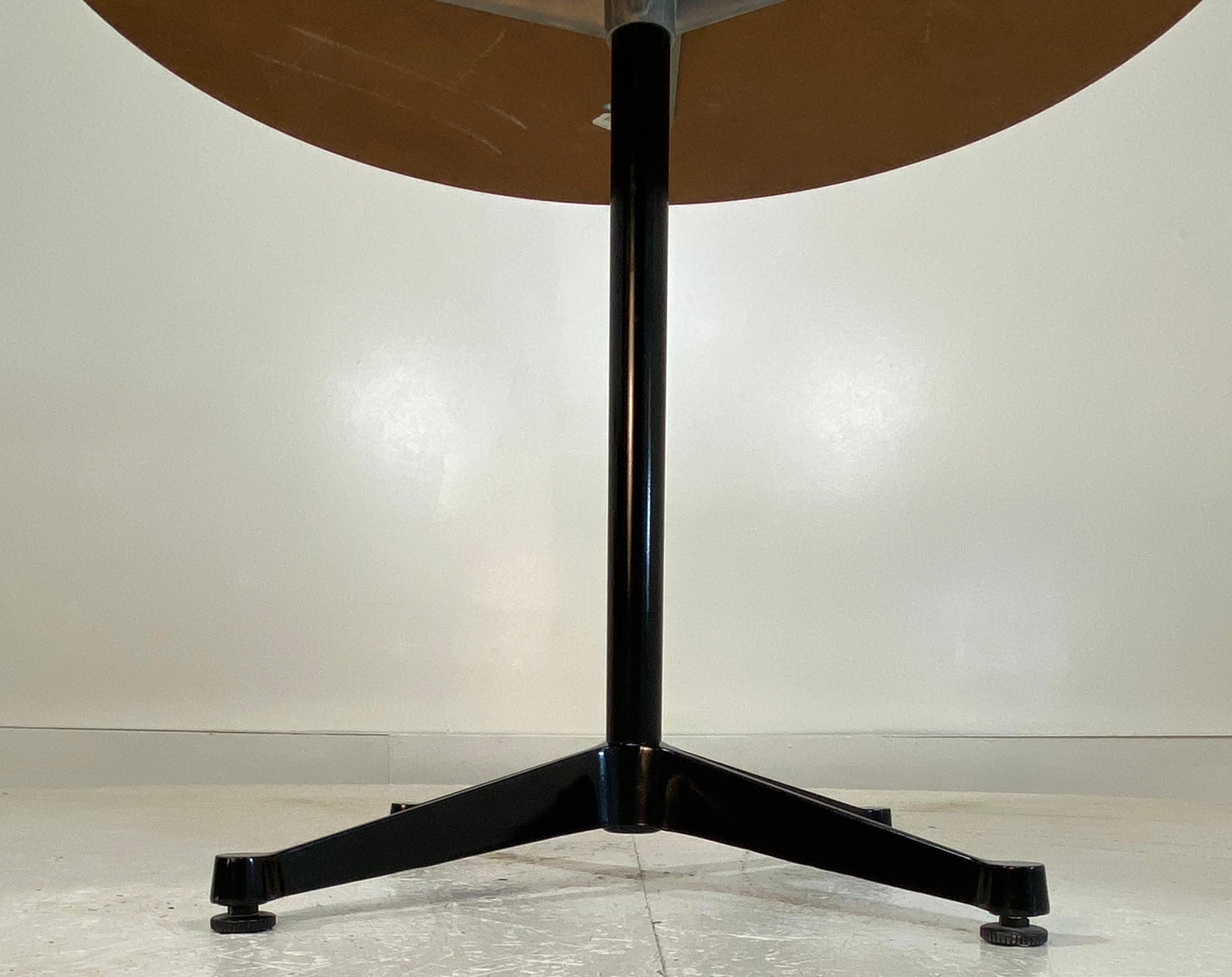 Steel Standing Height Herman Miller Eames Contract Base Table For Sale