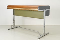 Standing-Height Roll-Top Desk and Chair by George Nelson "Action Office"