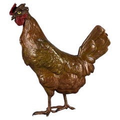 “Standing Hen” Vienna Bronze by Franz Bergman, circa 1900