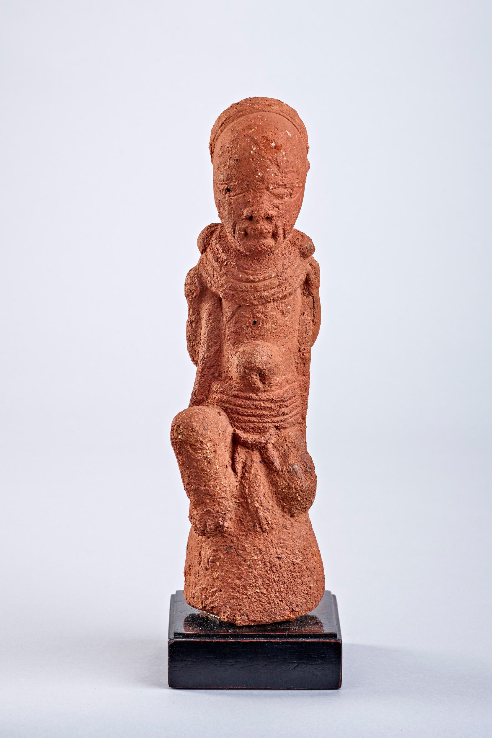 Nigerian Standing Intact 2000 Year Old Terracotta Figure, Nok Culture, Nigeria