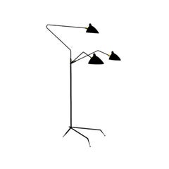 Standing Lamp 3 Rotating Arms by Serge Mouille