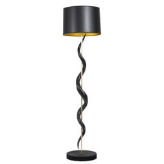 Stehlampe-Schwarzes Kudu-Horn Einfacher Twist