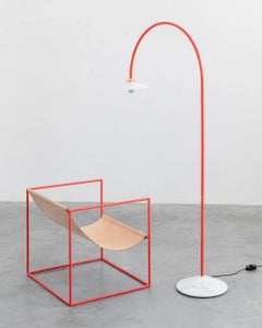 Standing Lamp Marble N°2 by Muller Van Severen x Valerie Objects, Red