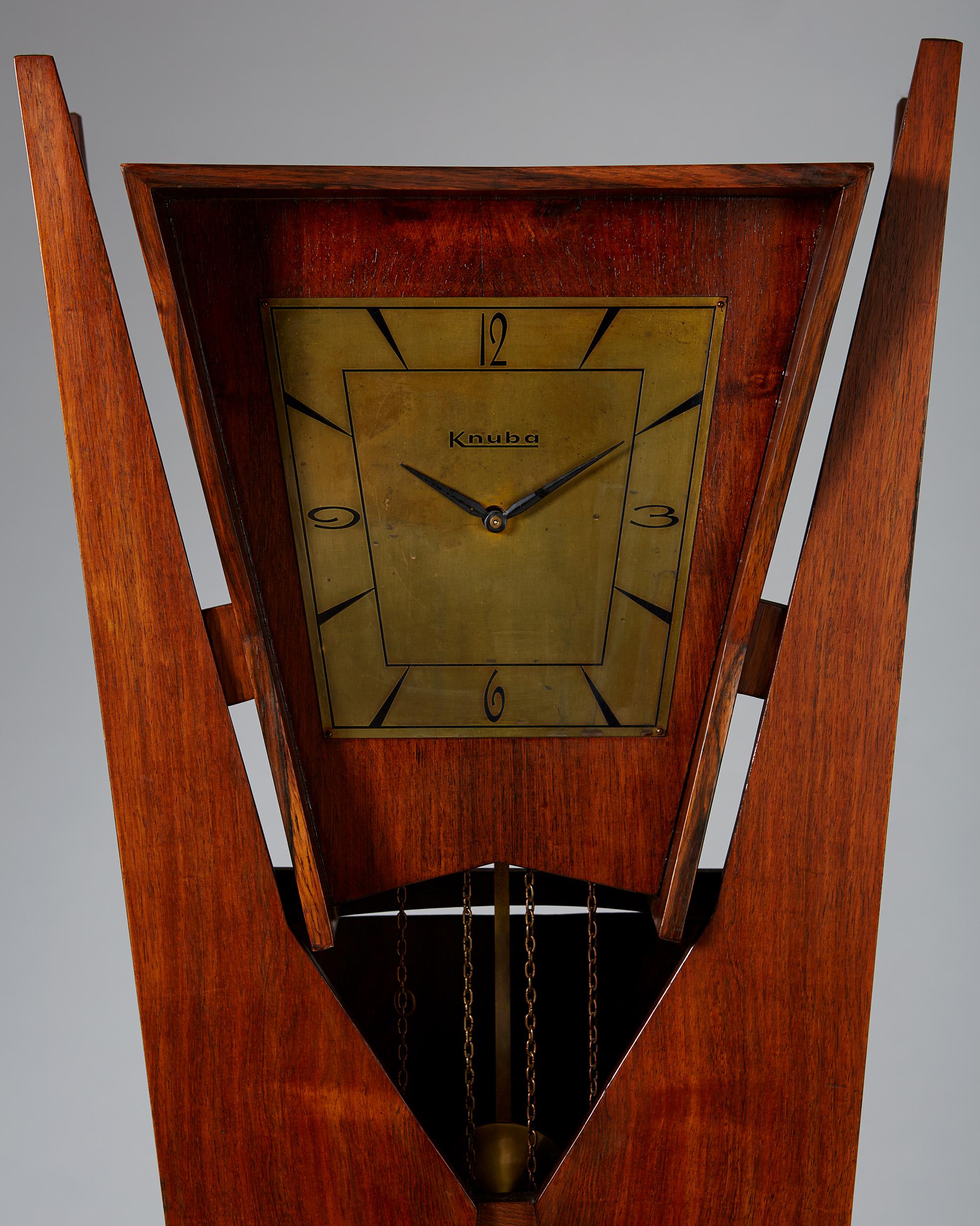 Swedish Standing Long-Case Clock, Anonymous, Denmark, 1950s