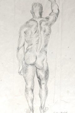 «Desnudo masculino de pie», de Rosella Hartman, ganadora del Premio Guggenheim, década de 1930