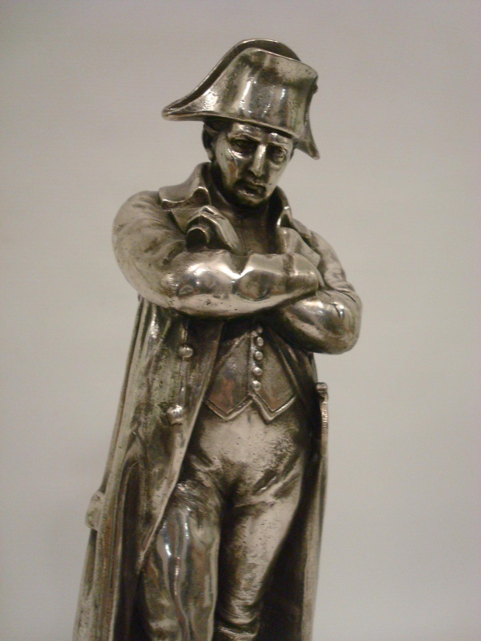 Métal Sculpture Stand Napoléon Bonaparte - Figure. circa 1900 France en vente