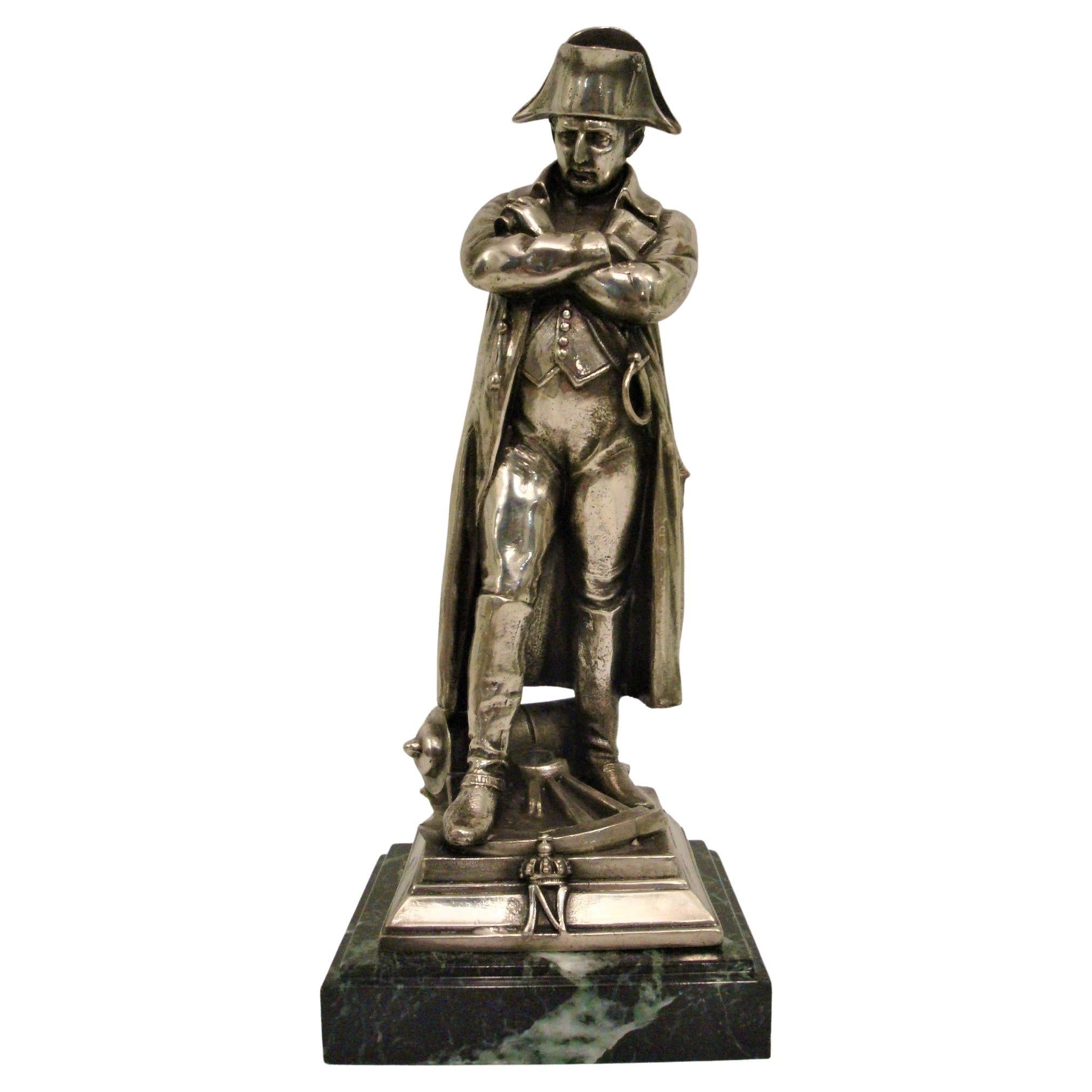 Stehender Napoleon Bonaparte Skulptur - Figur. um 1900 Frankreich