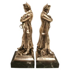 Standing Napoleon Bonaparte Sculpture - Figure. Bookends circa 1900 France