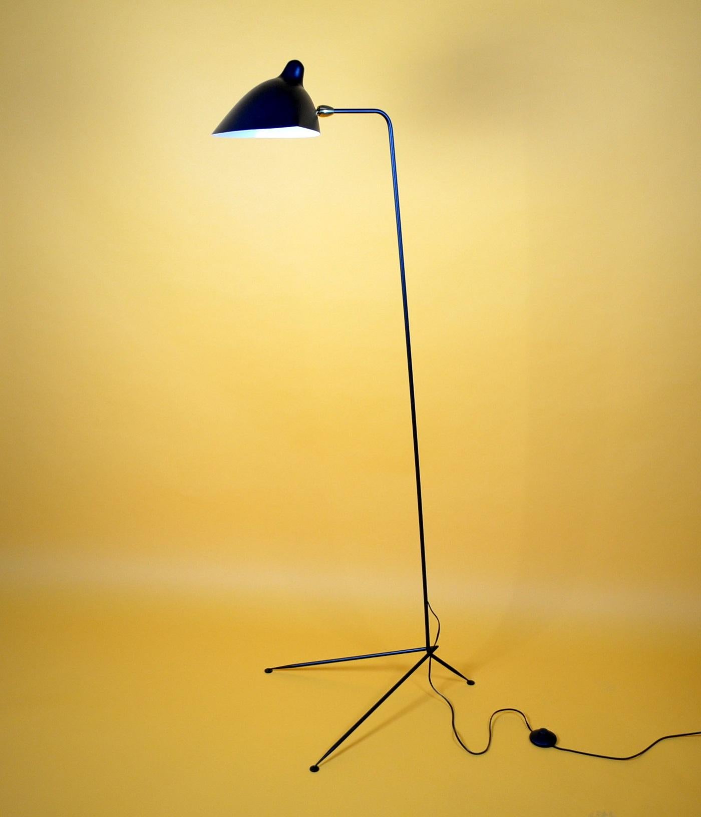 Mid-Century Modern Standing One-Arm Lamp by Serge Mouille