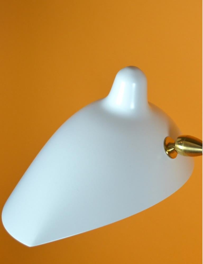 French Standing One-Arm Lamp by Serge Mouille