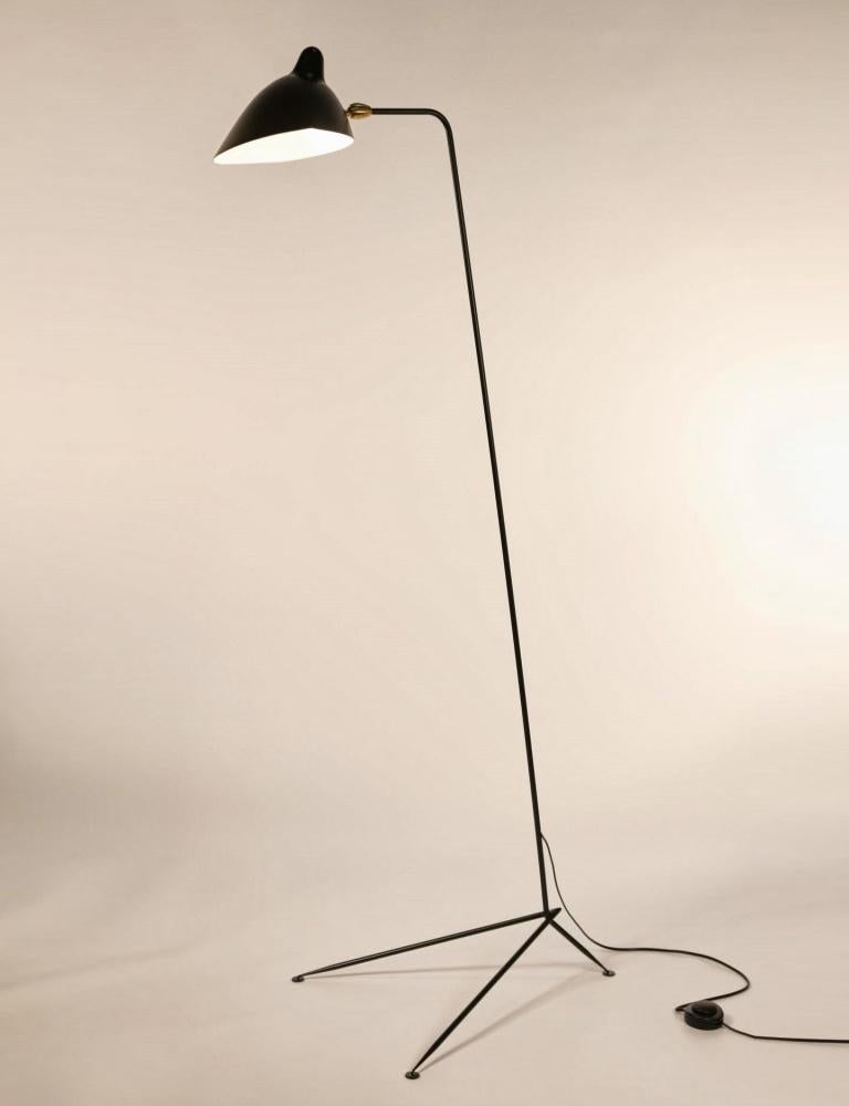 Standing One-Arm Lamp by Serge Mouille In Excellent Condition In Stratford, CT