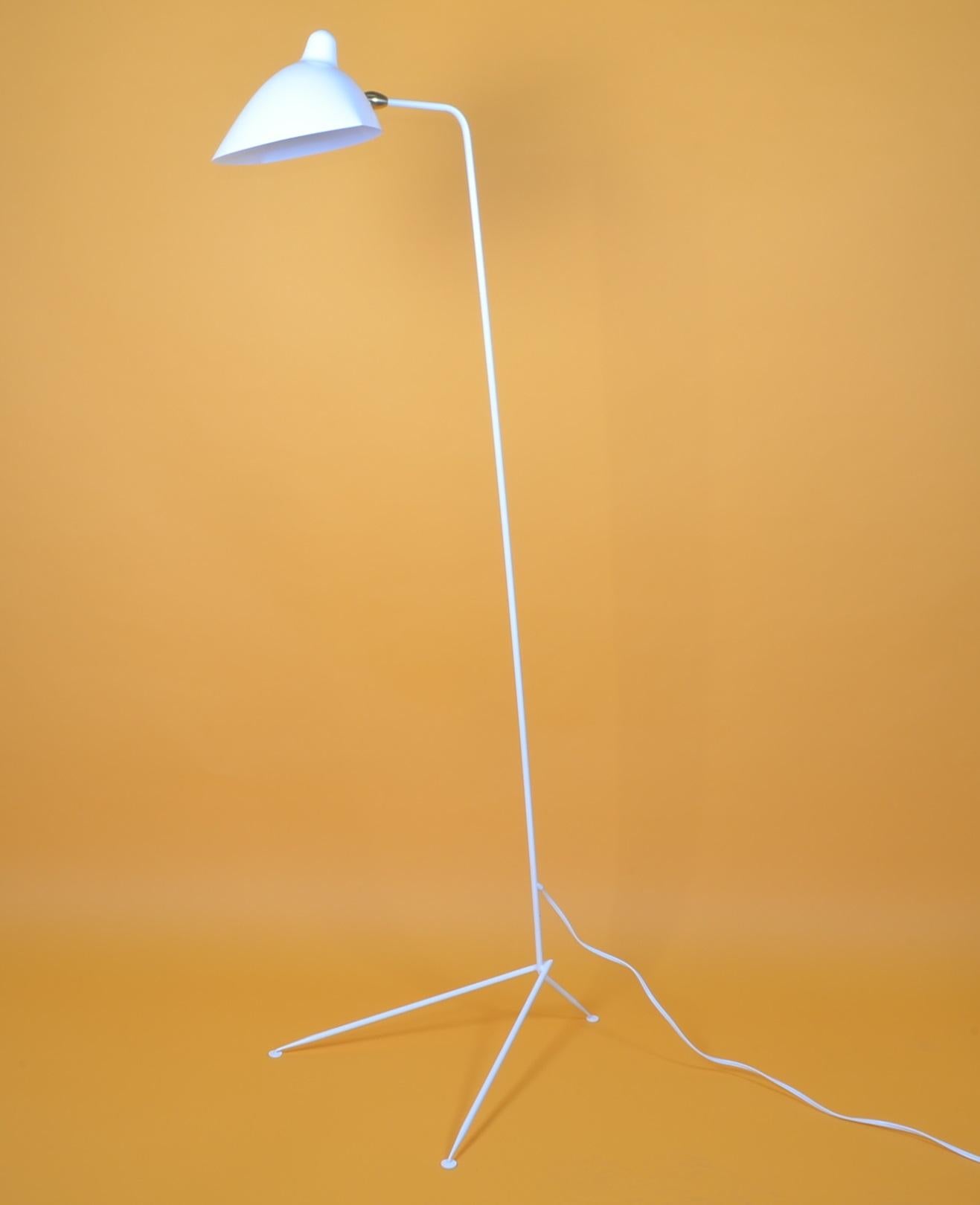 Standing One-Arm Lamp by Serge Mouille In Excellent Condition In Stratford, CT