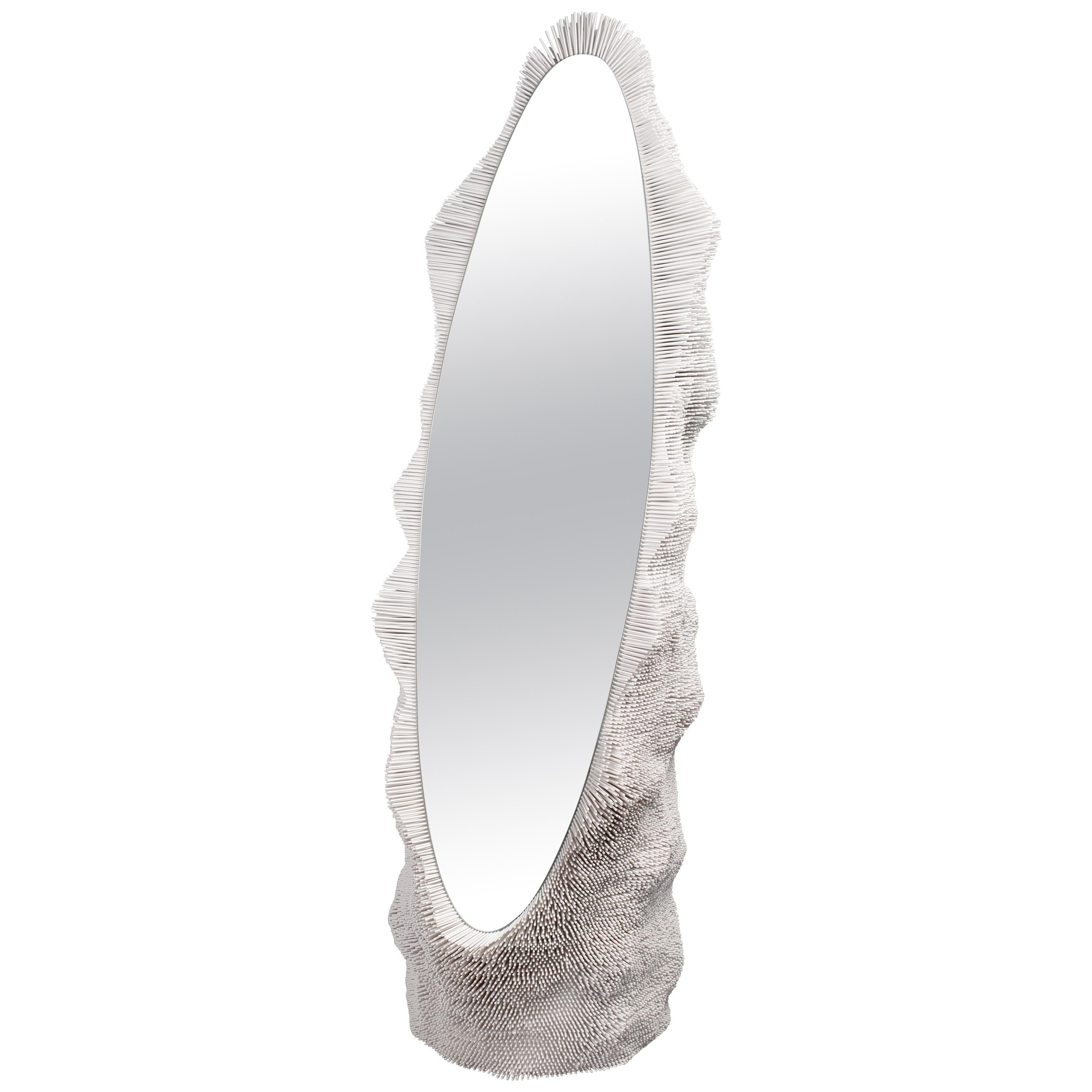 Standing Oval 'Sea Anemone' Mirror by Pia Maria Raeder For Sale