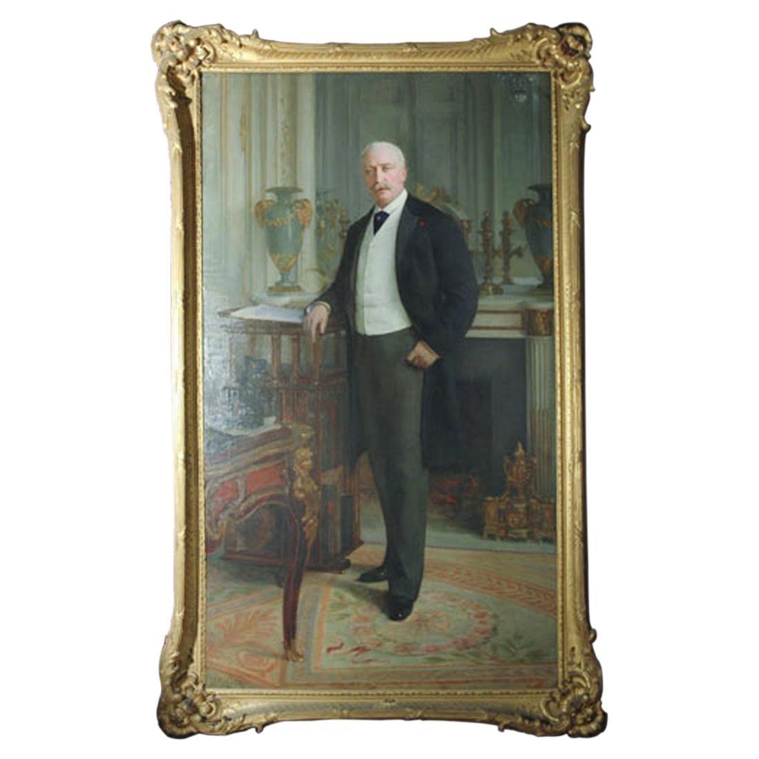 Standing Portrait of the French President Felix Faure For Sale