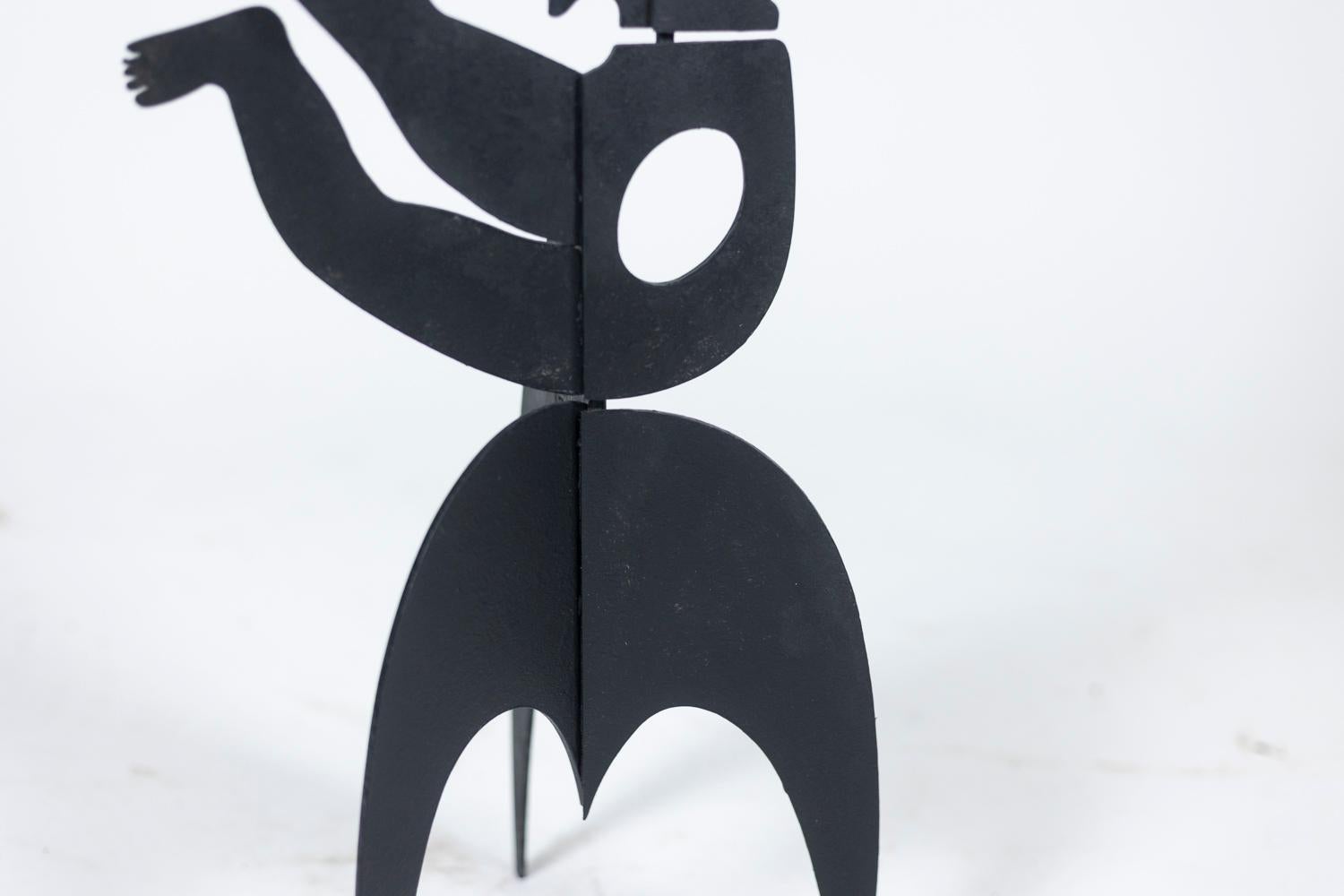 Metal Standing sculpture entitled “Eva”, Contemporary work For Sale