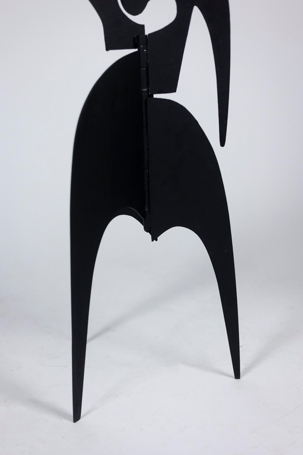 Metal Standing sculpture “Jouve”, contemporary work For Sale