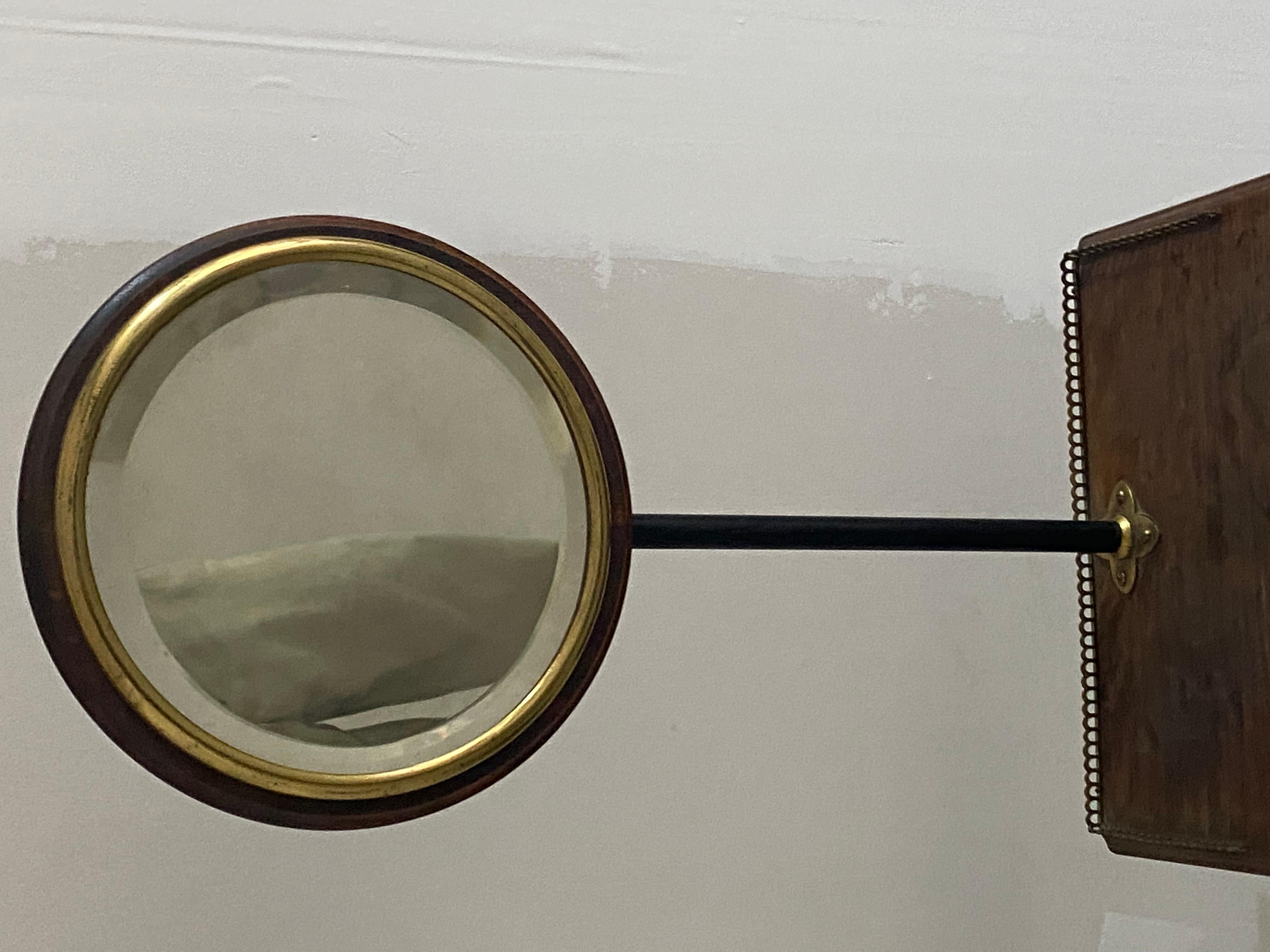 Victorian Standing Shaving Mirror, Likely French 3rd Q 19th C