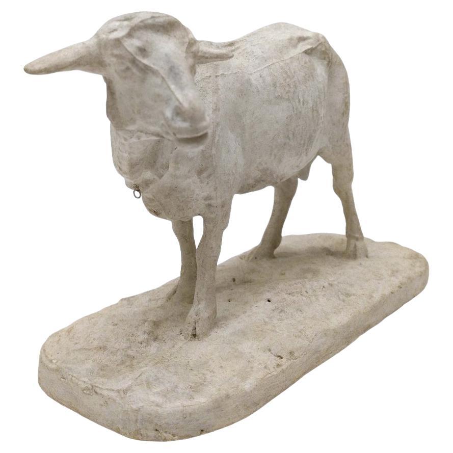 "Standing Sheep", studio plaster, by Pierre-Jules Mêne, France, circa 1864