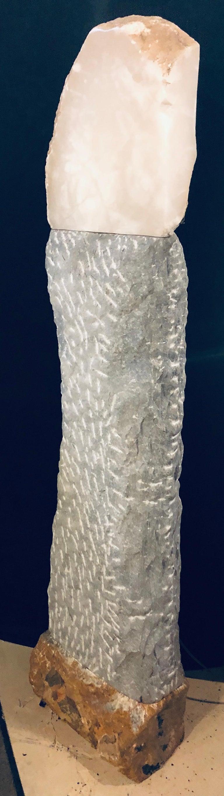 20th Century Standing Tall Alabaster Contemporary OC Floor Lamp  by Stephen Downes