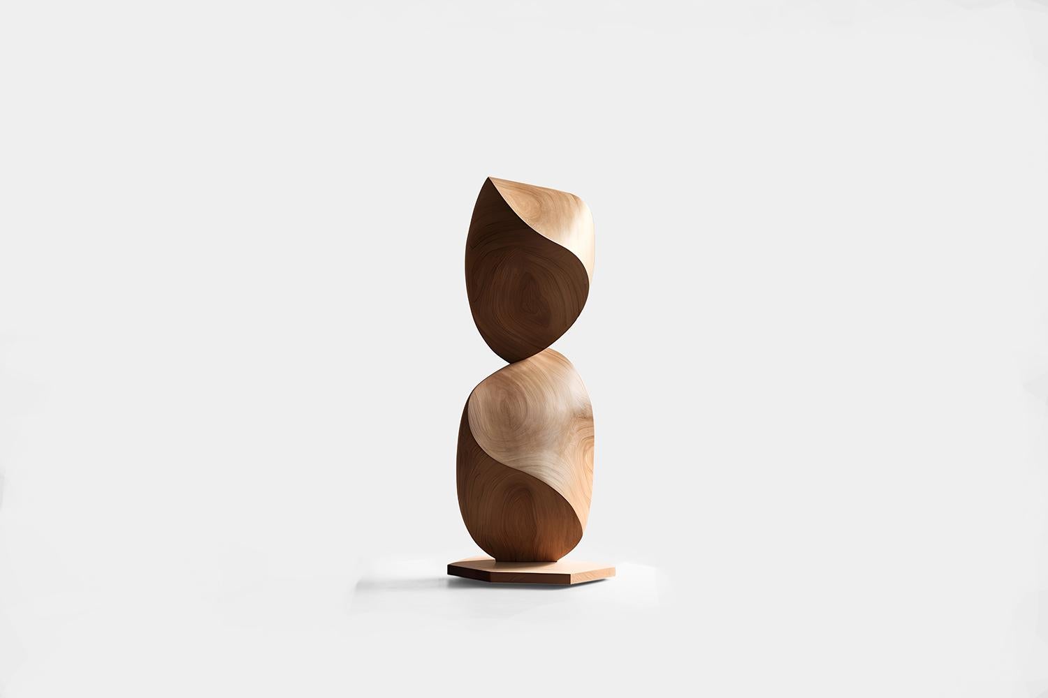 Mexican Sculptural Harmony in Wood Still Stand No15 by NONO, Joel Escalona Design For Sale