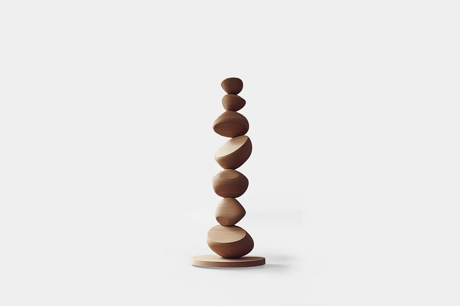 Harmonische Eiche Standing Sculpture Still Stand No26, NONO's Escalona Design (Mexikanisch) im Angebot