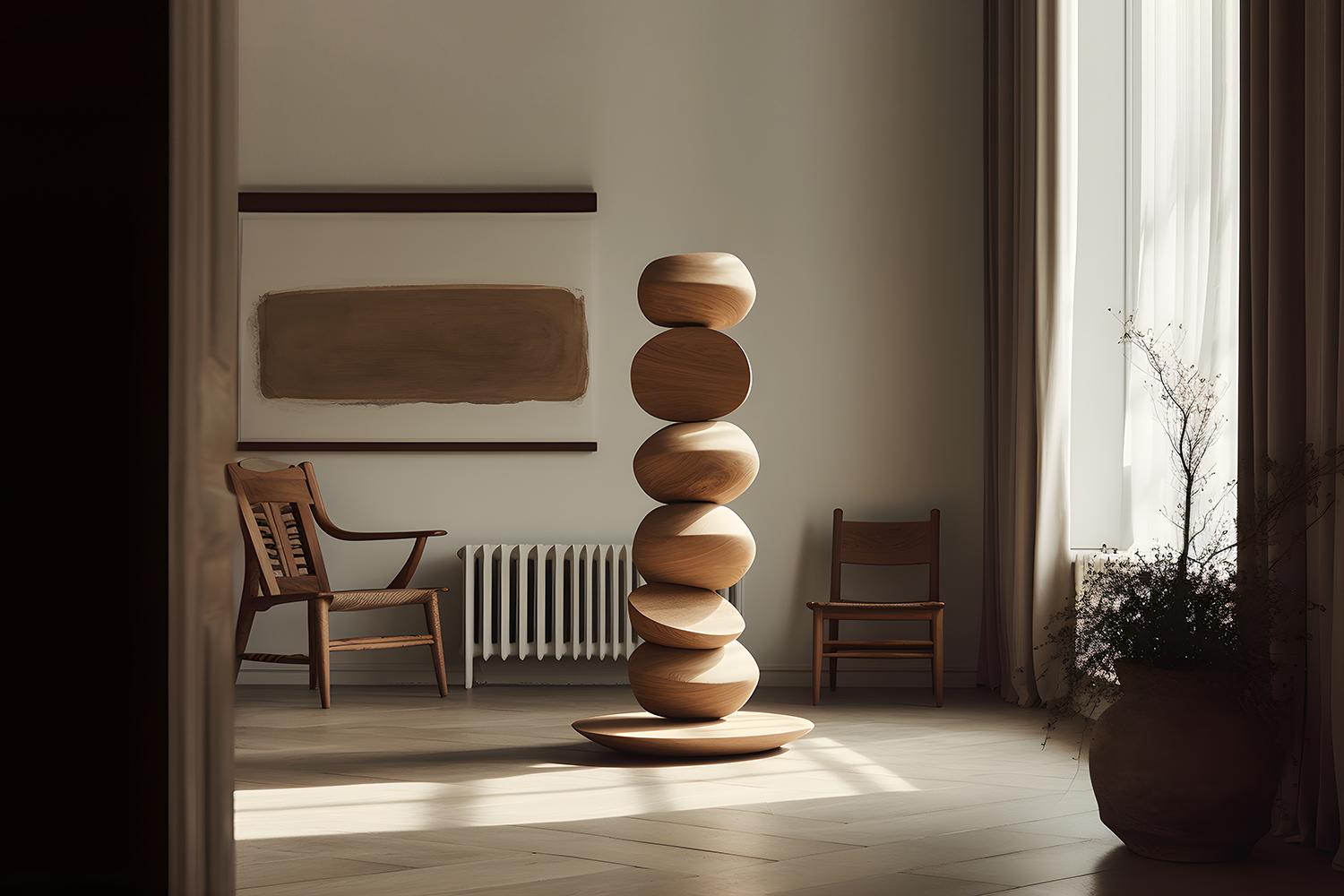Totem della Serenità in legno alto, alzata n. 27: scolpito da Joel Escalona di NONO In condizioni Nuovo in vendita a Ciudad de México, CDMX