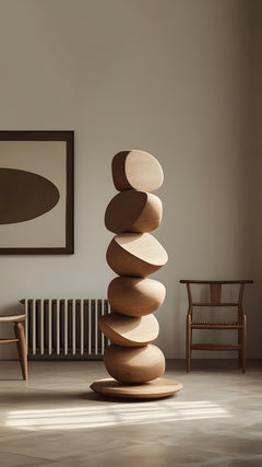 Elegance Still Stand No29 di Escalona: Totem alto in legno di NONO