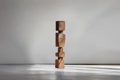 Serene Standing Wood Totem Still Stand No33 by NONO, A Joel Escalona Creation