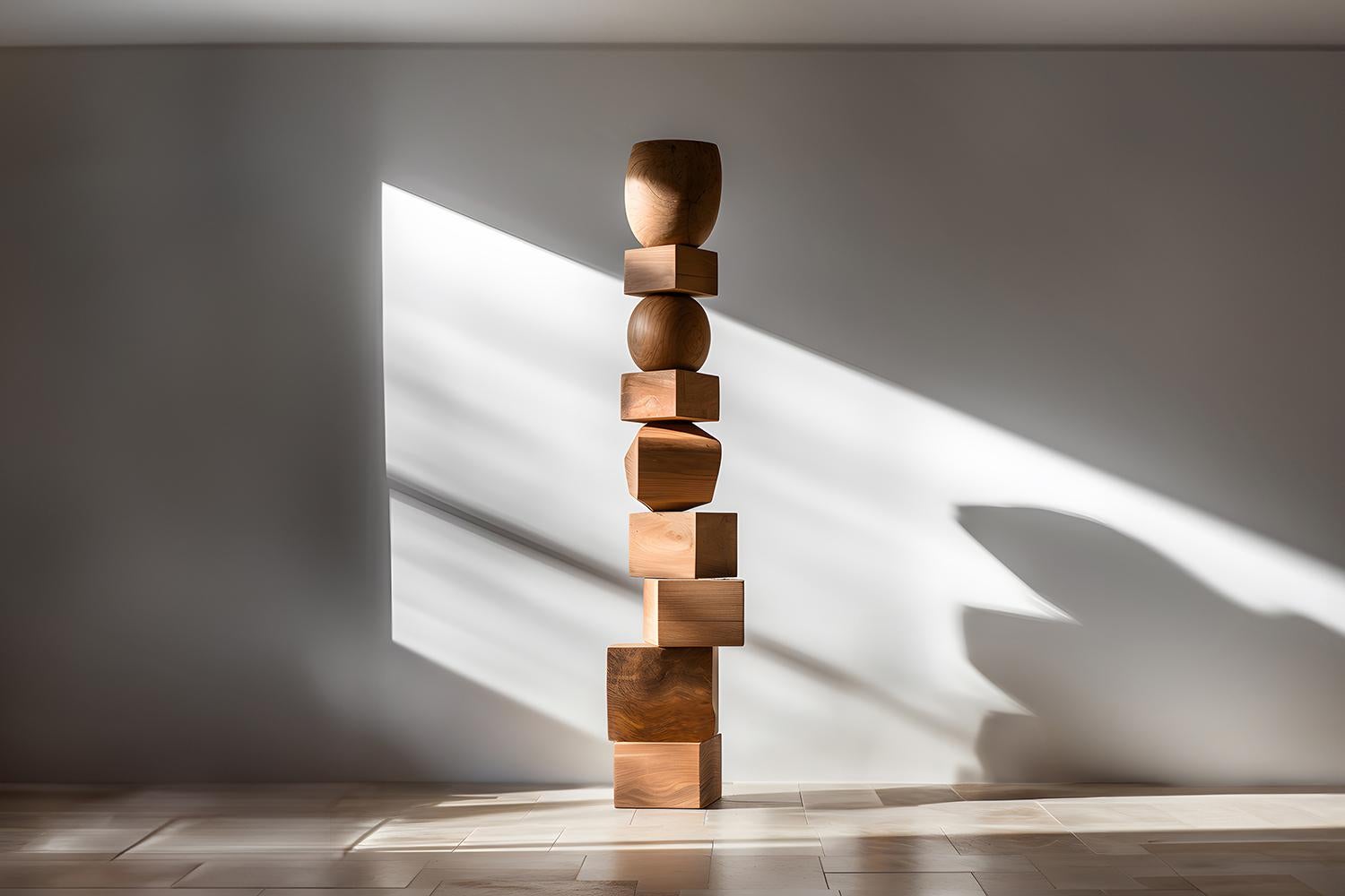 Messicano Scultura in legno di Totem in piedi, Still Stand No50 di Joel Escalona in vendita