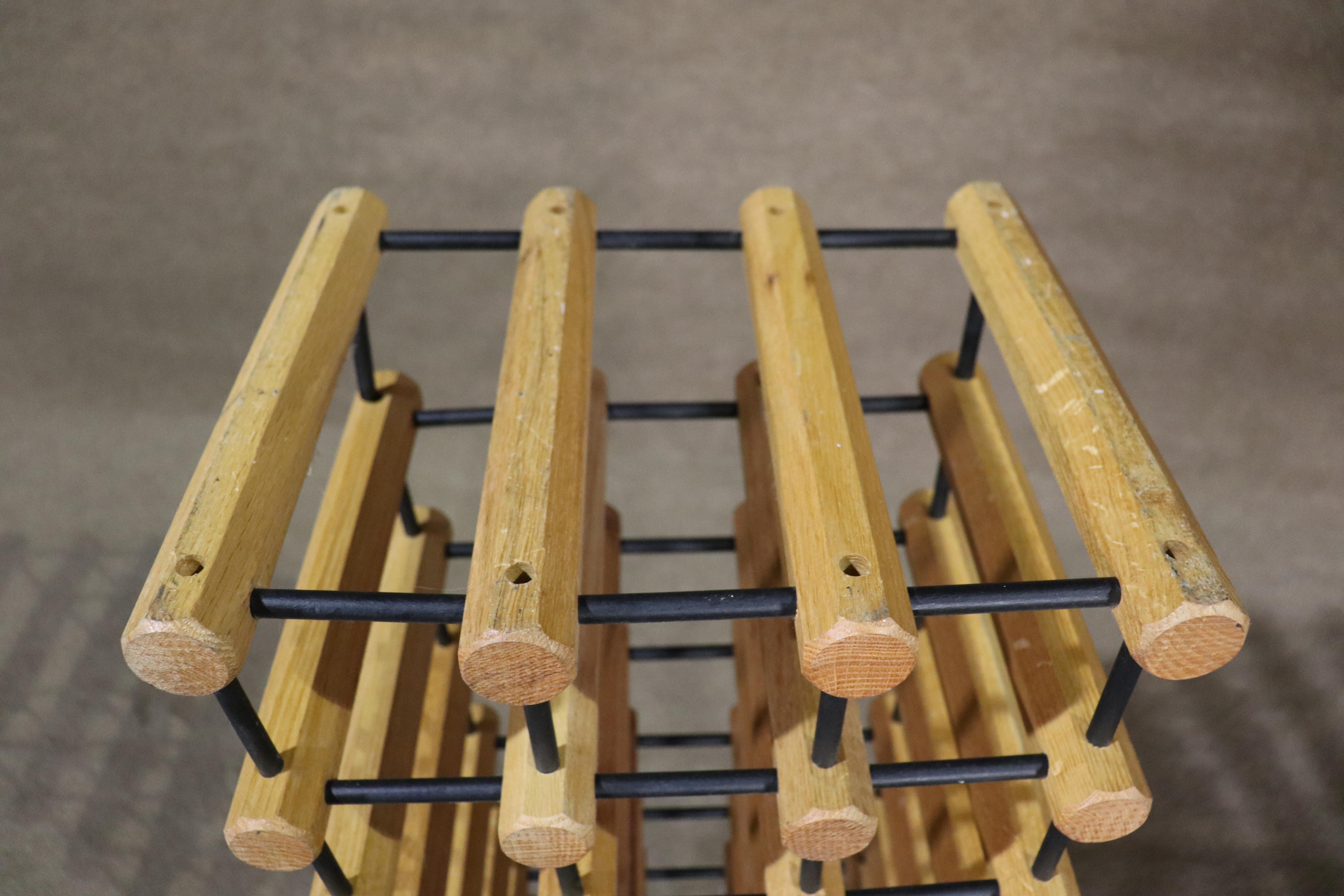 Standing Wood Wine Rack For Sale 1