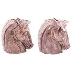 Stangl Art Deco Matched Pair of Horse Head Vases
