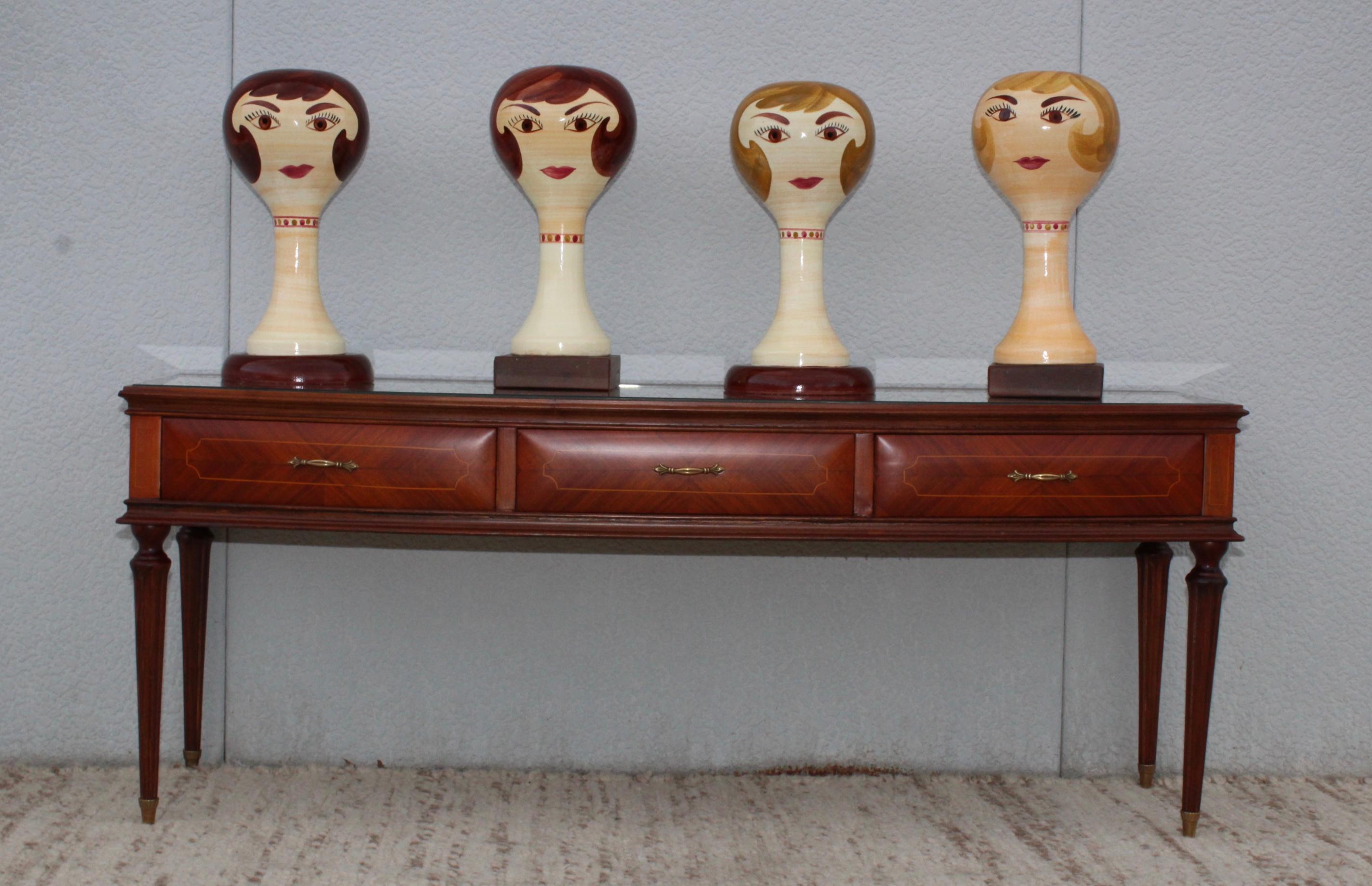 Mid-Century Modern Stangl Pottery Modernist Hat Stands Collection