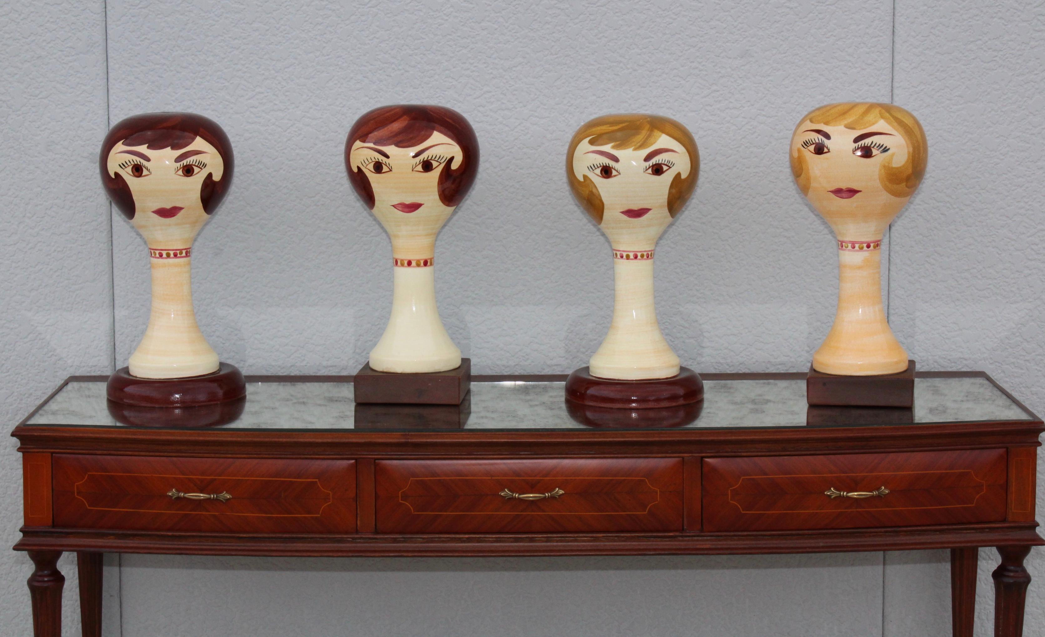American Stangl Pottery Modernist Hat Stands Collection