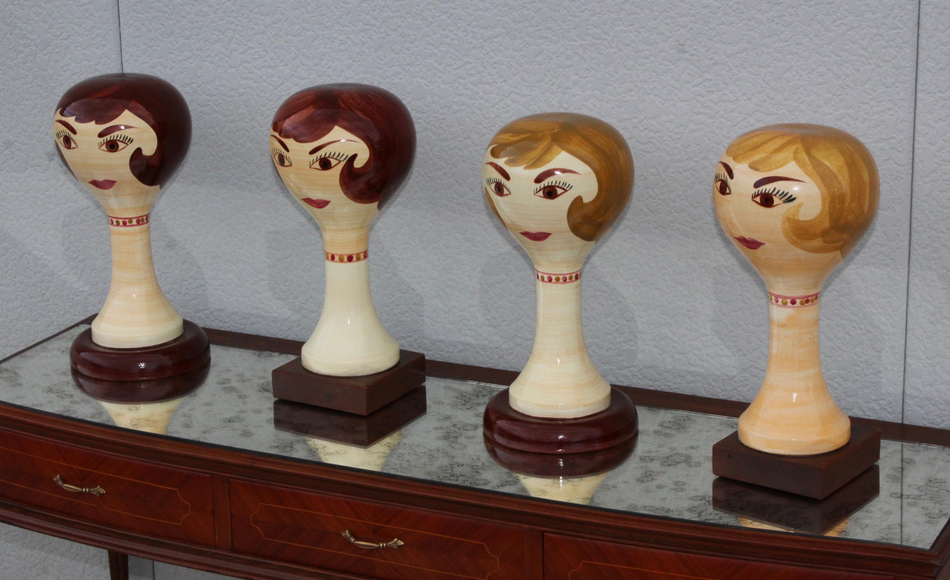 Stangl Pottery Modernist Hat Stands Collection In Good Condition In New York, NY