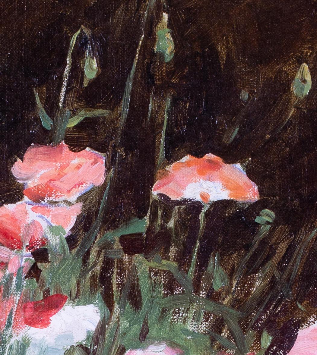 Stanhope A Forbes, peinture à l'huile de poppies dans une prairie, britannique, 20e siècle en vente 1