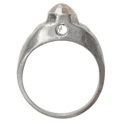 Stanhope Ring in Aluminum with Diamond