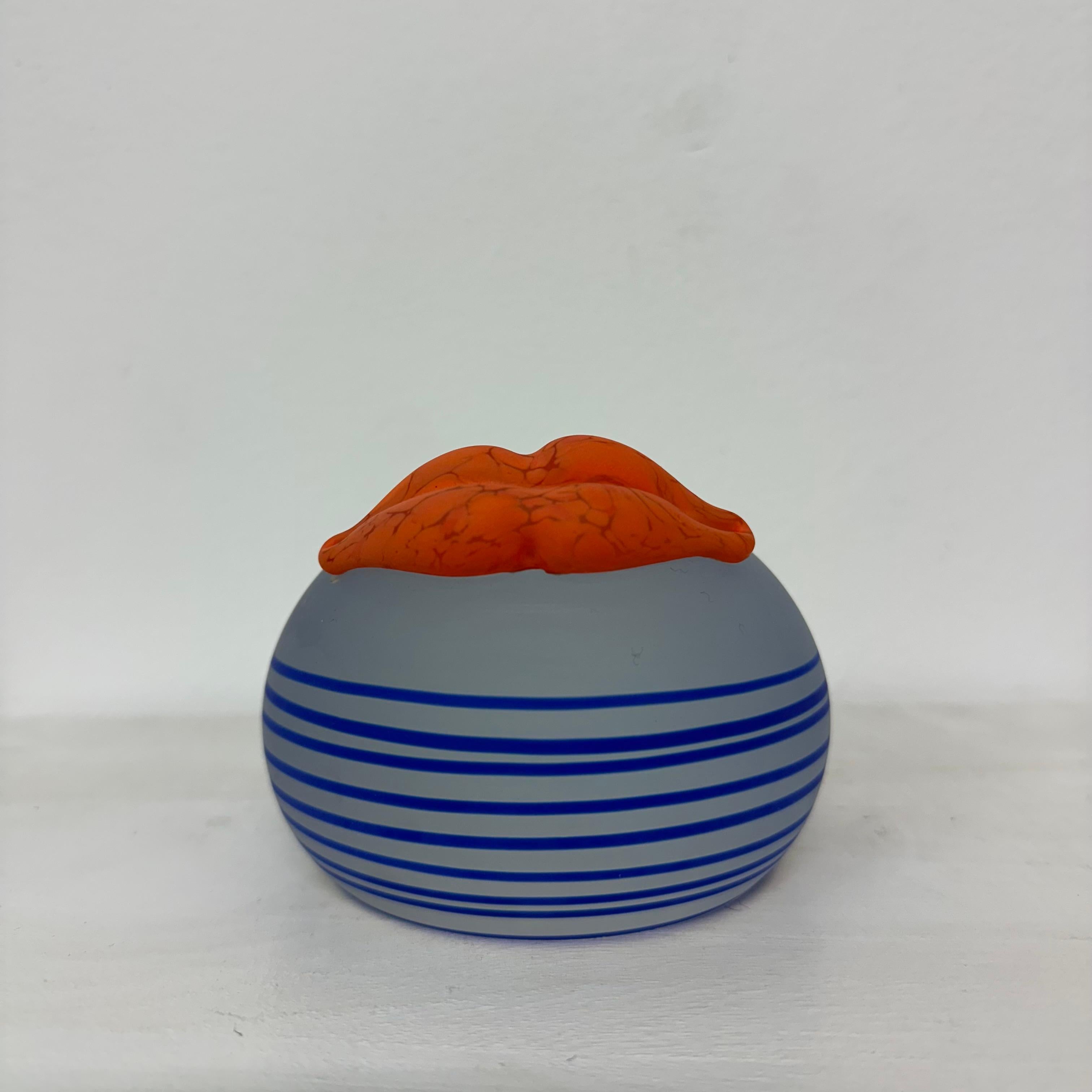 Mid-Century Modern Stanisław Borowski Polish, Smiley Face Paperweight