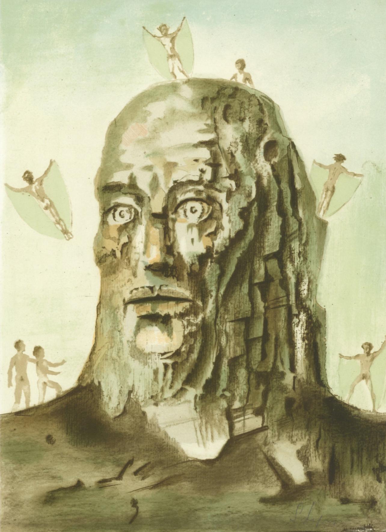 Lithograph on vélin de Rives paper. Inscription: hand signed and unnumbered, as issued. Good condition. Notes: From the folio, Variations sur l'imaginaire, 1972. Published by Philippe Lebaud, Éditeur, Paris; printed by ateliers de René Guillard,