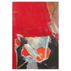 Stanislas Mazuy (nato nel 1940) "Lapidem" - Acrilico astratto su carta