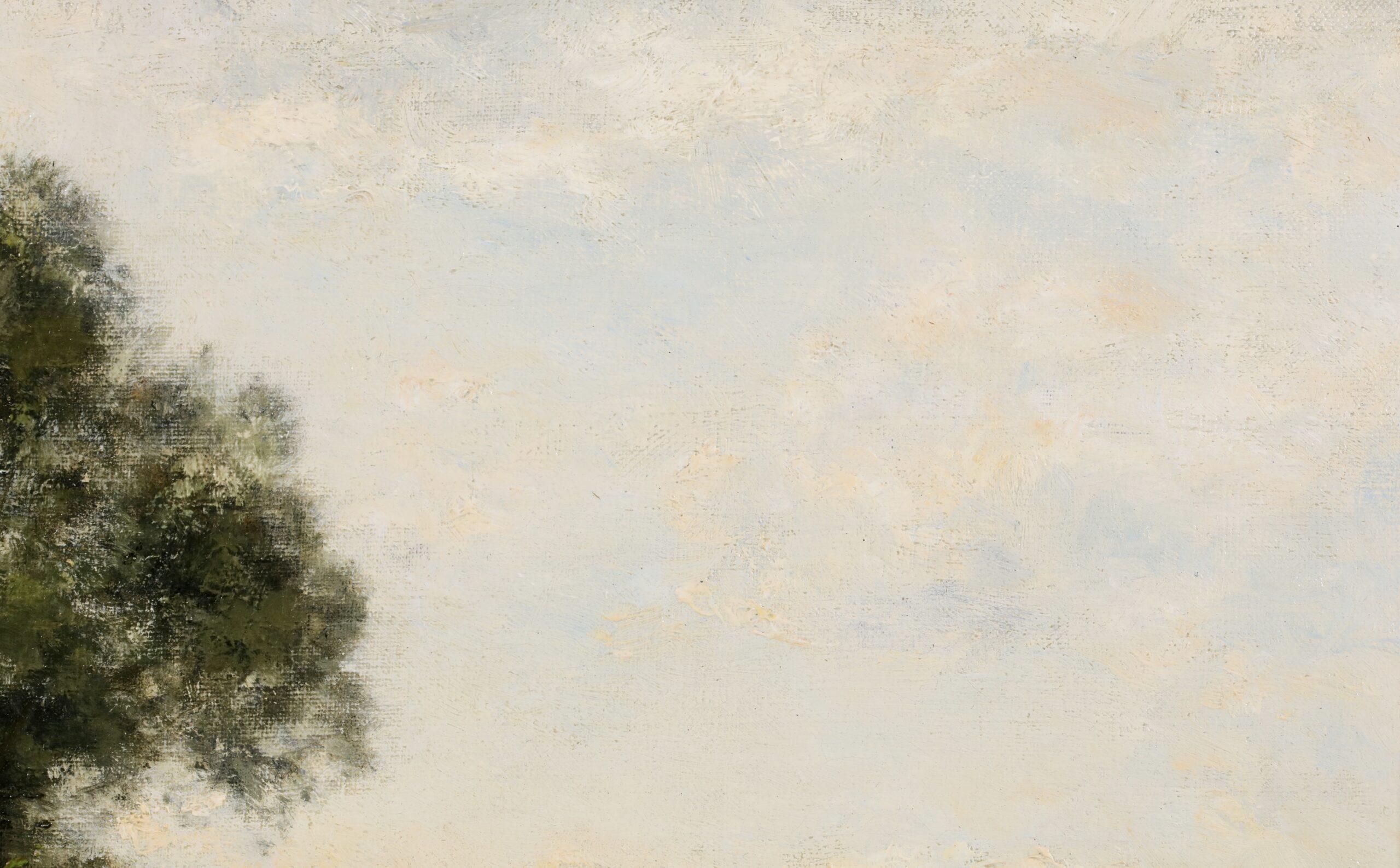 La Fernaison – Impressionistische Landschaft, Ölgemälde von Stanislas Lepine im Angebot 5